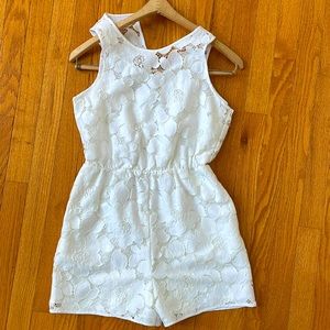 White Lace Romper